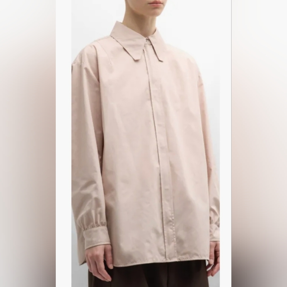 Studio Tomboy Oversized Shacket Jacket Bone Beige M L Korean Streetwear Overfit